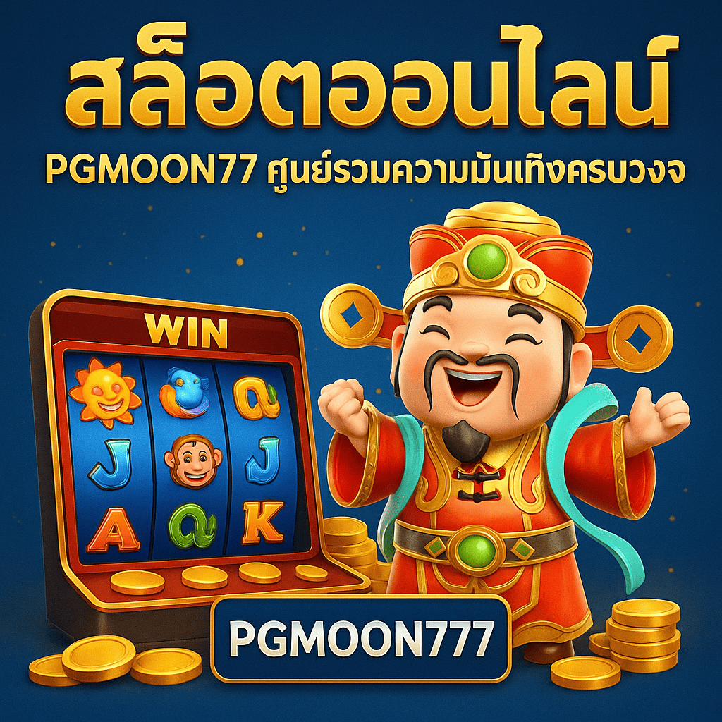 สล็อตออนไลน์ PGMOON777 ศูนย์รวมความบันเทิงครบวงจร เล่นง่าย แตกจริง